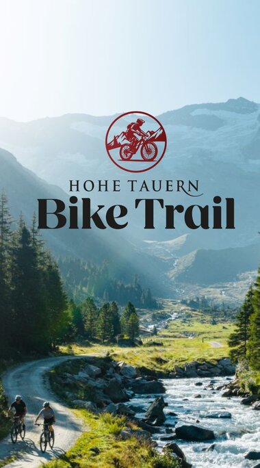 Zwei Mountainbiker auf dem Hohe Tauern Bike Trail entlang der Krimmler Ache. | © Ferienregion Nationalpark Hohe Tauern - Mathäus Gartner