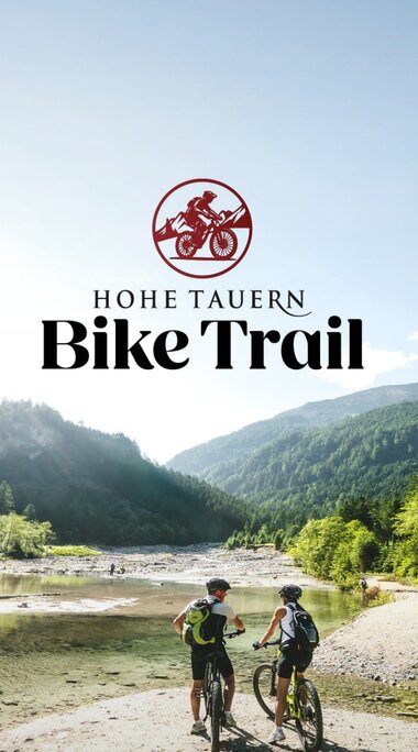 Zwei Mountainbiker am Hohe Tauern Bike Trail am Ötzlsee. | © Ferienregion Nationalpark Hohe Tauern - Daniel Kogler