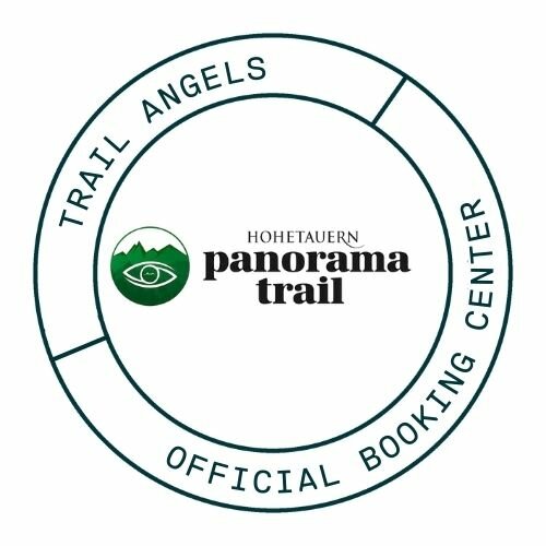 Logo of the Hohe Tauern Panorama Trail with the text "Trail Angels Official Booking Center".