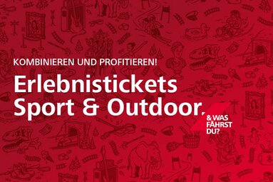 Werbegrafik zu ÖBB Rail Tours Sport- und Outdoor-Erlebnistickets. | © ÖBB Rail Tours